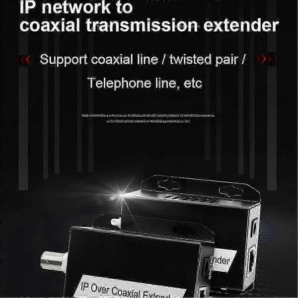 Koaksial til Ethernet-konverter til IP-netværks-CCTV-transmission op til 500M
