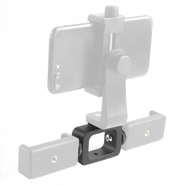 3 i 1 Firkantet Mobiltelefon Mount Adapter Fyld Lys Holder Beslag til Live Broadcast