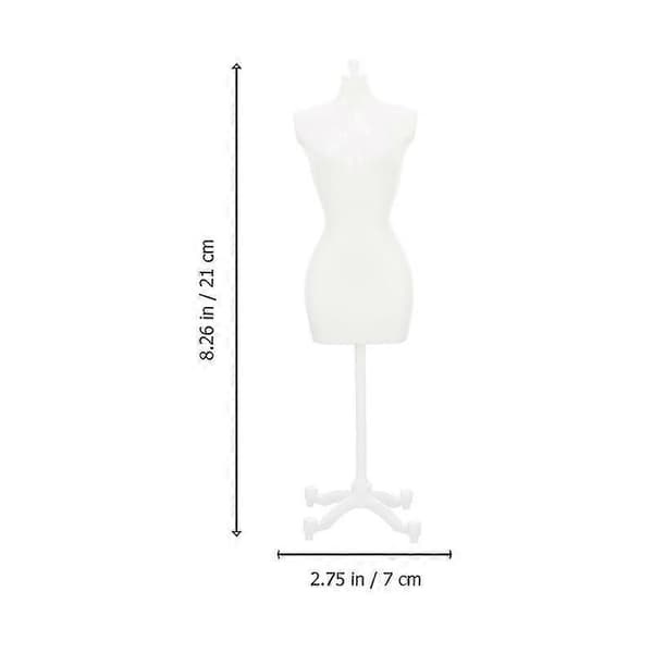 5 stk. dukketøjsstativ miniature mannequin modelstativ kjoleudstillingsstativ