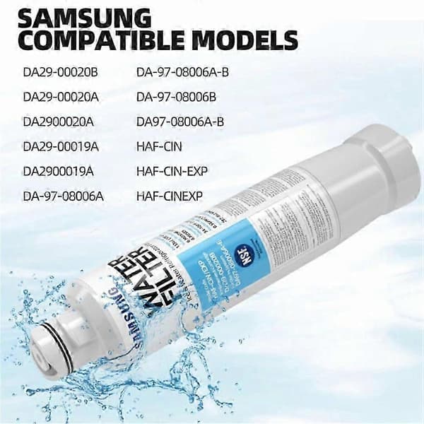DA29-00020B Samsung Køleskabs Vandfilter Udskiftning til Samsung DA29-00020A/B, HAF-CIN/EXP, RF28HFEDBSR, DA97-08006A 1pc