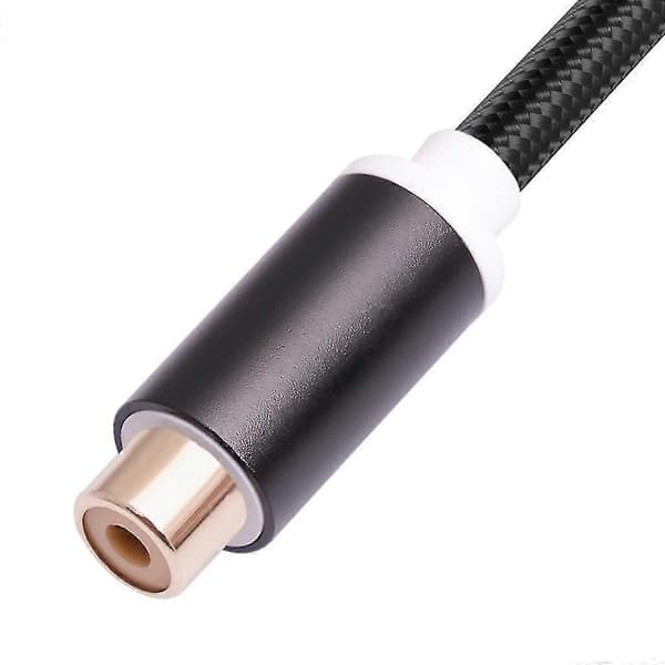 Kaksois-RCA-6,35 mm-adapterijakajakaapeli kullattu liitinjohto