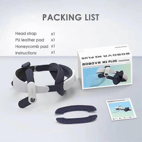 【03】BOBOVR M2 Plus Hovedrem Erstatning Elite Rem til Oculus Quest 2