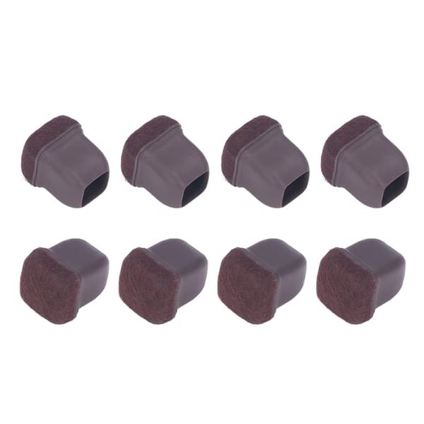 8 st Stolsbensskydd TPE Golvskydd Möbelbenskydd Set Kit för Bord Pall Brun S