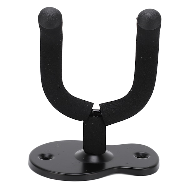 Guitar Vægmontering Hængekrog Holder Stativ Metal Universal til Ukulele Violin Studieværelse Mat Sort