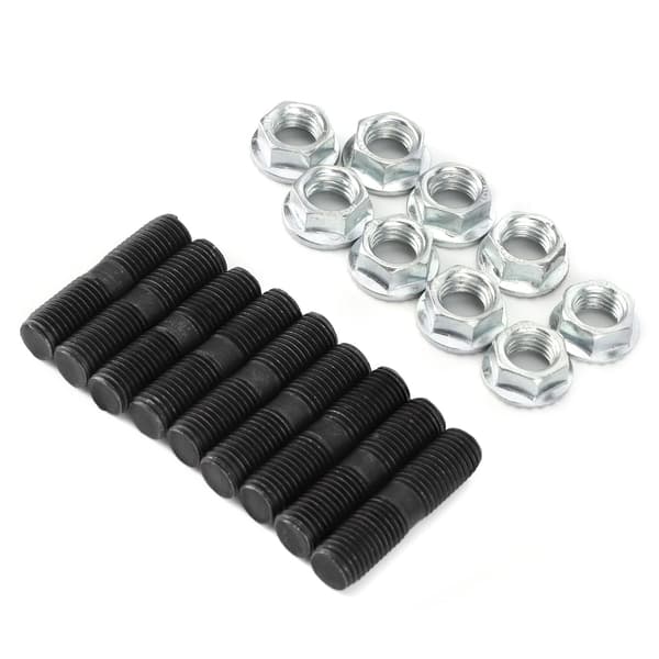 9st M10x1.25 Turbo Pinnbultar Låsmuttrar Kit Biltillbehör Passar Mitsubishi