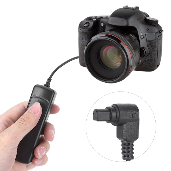 RS‑80N3 Fjärrkontroll Sladd för Canon EOS 50D 40D 30D 20D 10D d60 d30