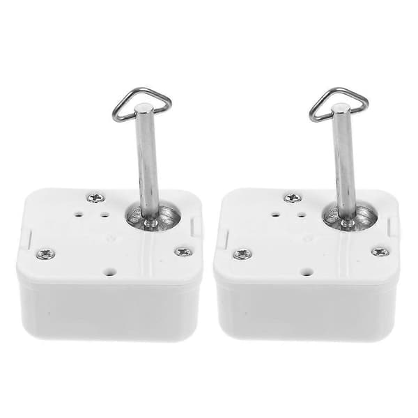 【03】2 STK Spillebevægelse Tilbehør Urværksmekanisme med Nøgle til DIY Spilledåser Erstatning Hvid White 5.60X4.80X2.60CM