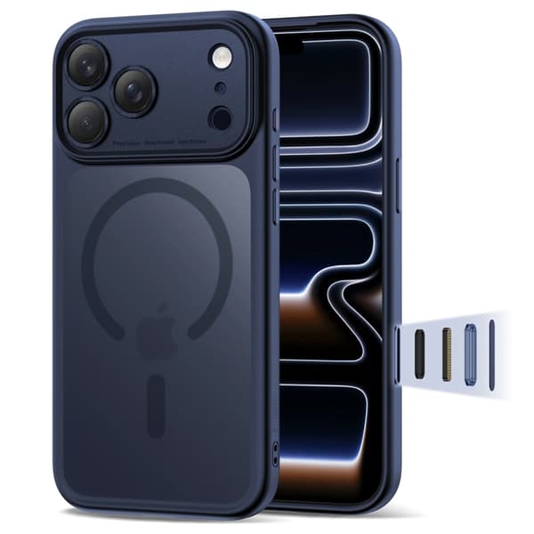 【03】Tech-Protect-puhelinkotelo iPhone 17 Pro Magsafe Peak - Mattasininen Blå 50
