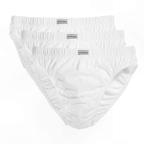 Herreunderbukser med klassisk pasform, 3-pak White 2XL