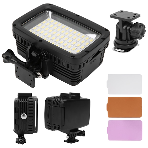 SL‑101 40M vedenpitävä videovalo 5500‑6000K valokuvaus PC SLR-kameran LED-valo