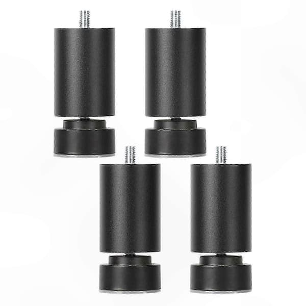 Robust møbelstøtte med justerbare metalben og M10-gevindforbindelse Black 18cm