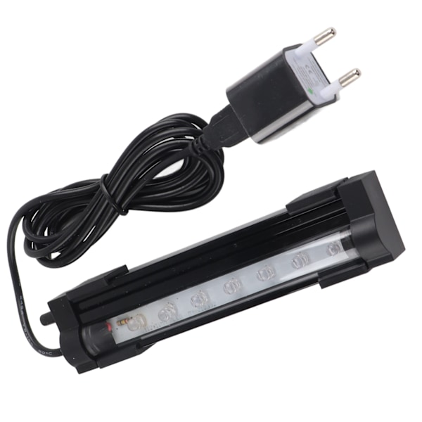 Flerfunktions LED Färgglad Ljusremsa Bubbelljusramp för Akvarium Fisk Tank 100-240v EU(DB-15 )