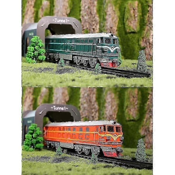 Børn Simulation 1:87 Legering Forbrændingslokomotiv Model Legetøj Akusto-Optisk Tog Legetøj Til Børn Gave(c)