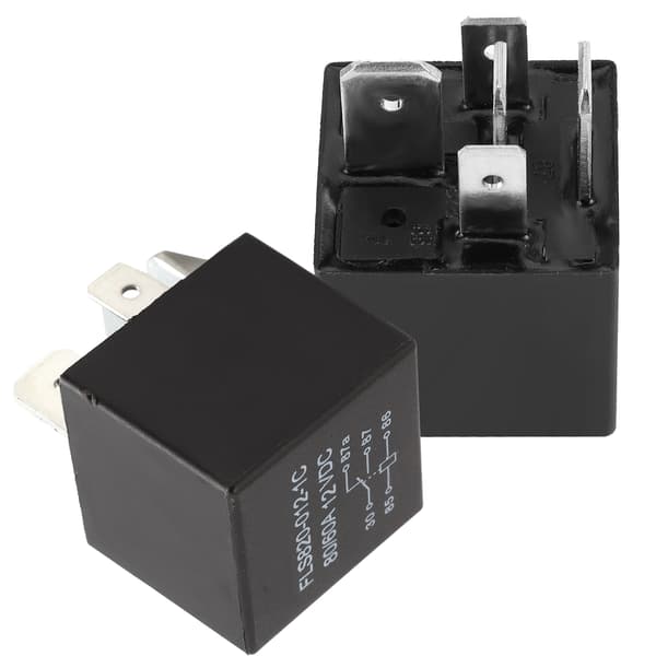 2st 5-Pin Vinsch Solenoid Relä Kontaktor 12V 80A Universal för ATV UTV Lastbil Båt Van
