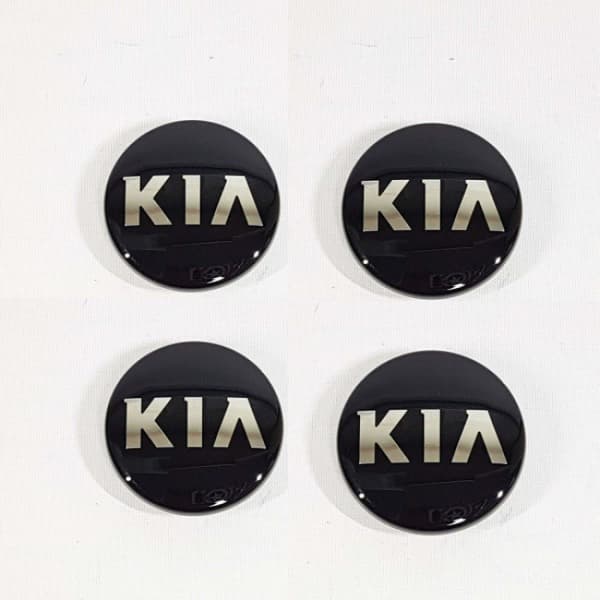 【03】4-pak KIA04 - 58MM Centerkapsler KIA Sølv en størrelse