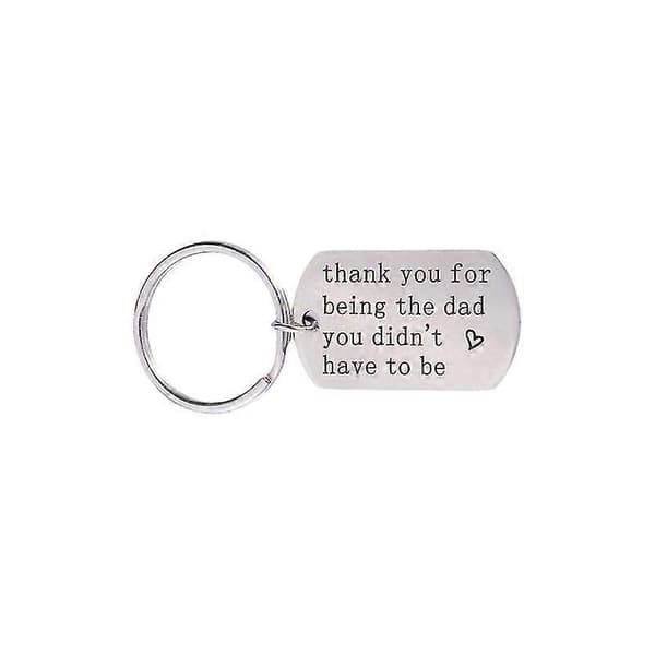 Tack för att du är pappan du inte behövde vara nyckelring för fars dag pappa present (silver)