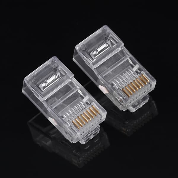 100 STK./LOT Cat5 Cat5e Netværks Internet Connector RJ45 8P8C Kabel Modulære Stikhoveder