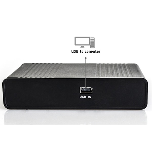 Eksternt Lydkort Optisk Fiber USB 5.1 HD til Desktop Laptop Blå