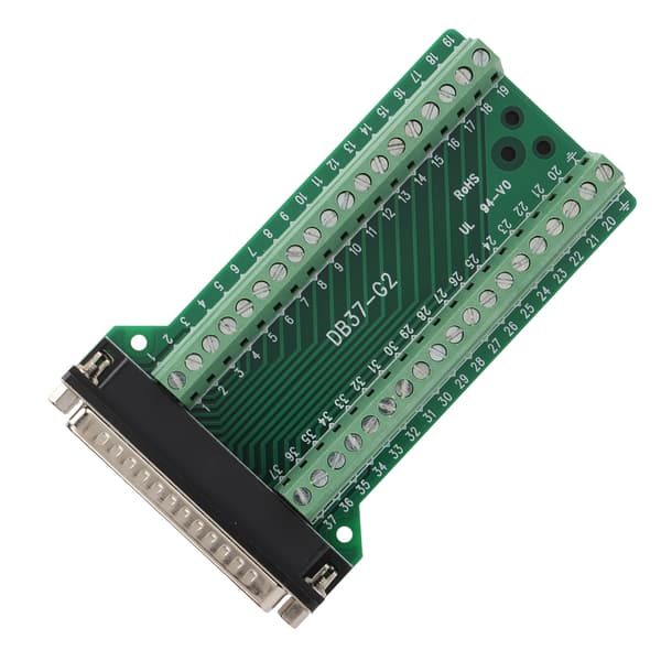 DB37 Breakout Connector Terminal Board Lige PCB Isoleret Anti-Interferens AC300VDB37‑G2 Han