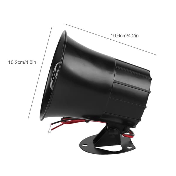 Utomhussäkerhetslarmsystem med 15dB Hög Horn Siren Högtalare - DC 12V