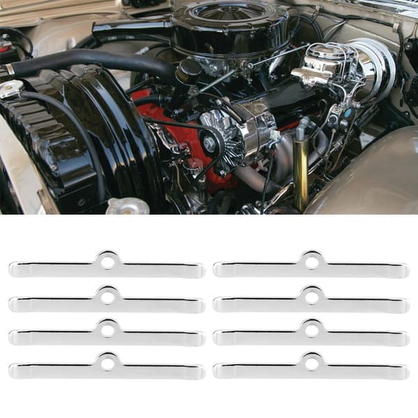 8st Krom 4 3/4in Ventilkåpsspridare Passar Chevy 283 305 327 350