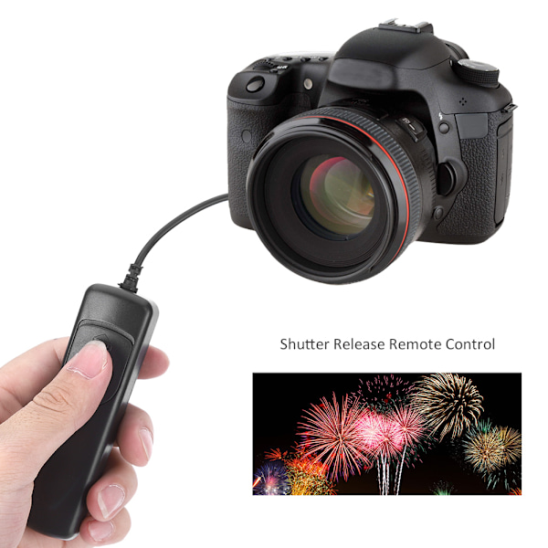 RS‑80N3 Fjärrkontroll Sladd för Canon EOS 50D 40D 30D 20D 10D d60 d30
