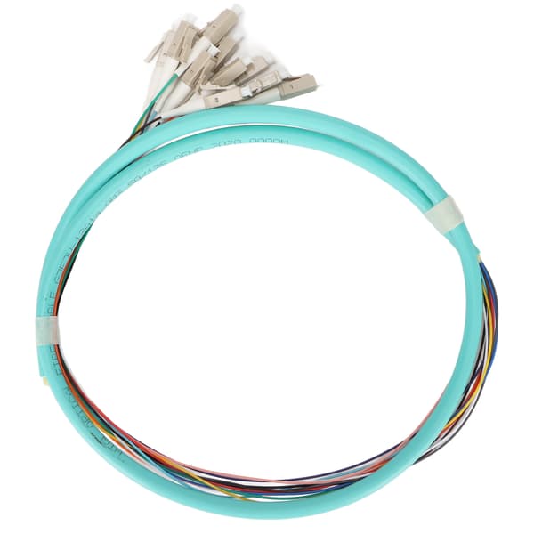 Fiberoptisk kabel 12 tråde keramisk ferrule lavt indføringstab single mode optisk fiber patch ledning til instrumentering