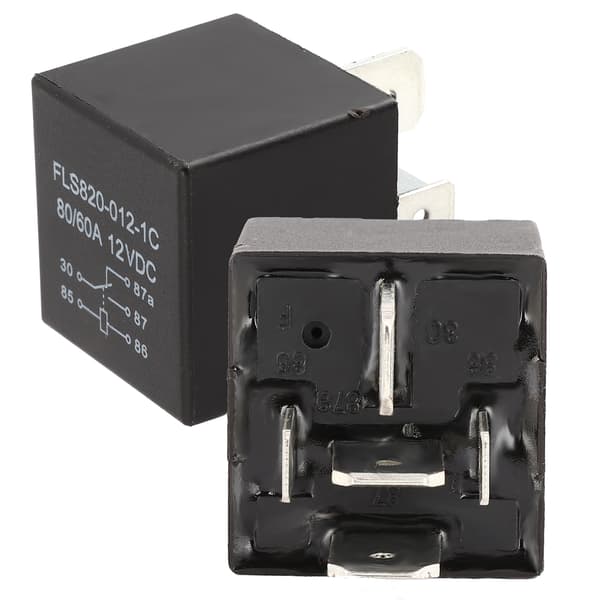 2st 5-Pin Vinsch Solenoid Relä Kontaktor 12V 80A Universal för ATV UTV Lastbil Båt Van