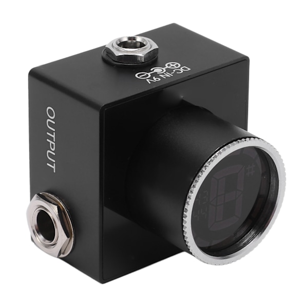 Mini Pedal Tuner Gitarr Bas Universal Stämningsverktyg Stränginstrument Tillbehör LED-Display