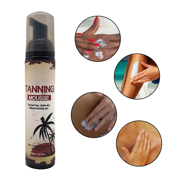 100ml Brun utan sol Långvarig Återfuktande Brun utan sol Lotion Kroppskräm