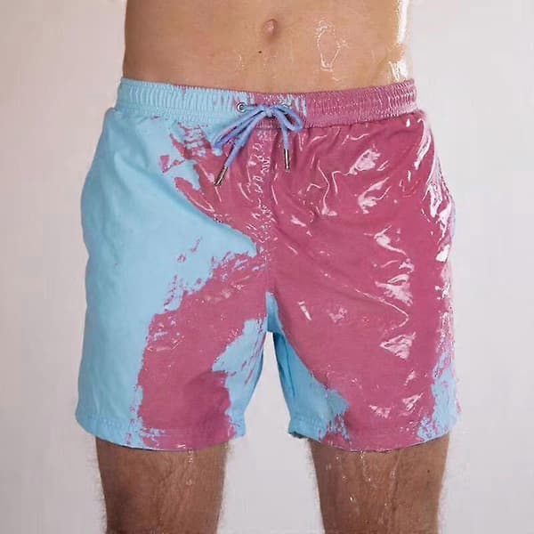 Magiske farveskiftende shorts til mænd, badebukser, hurtigtørrende badetøj Style 5 S