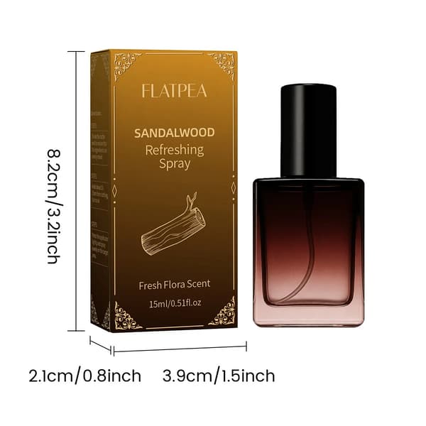 Sandelträ Uppfriskande Spray — Träig & Frisk Kroppsdeodorant Spray (15ml)