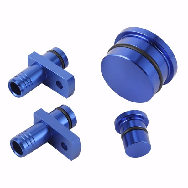 PCV-omledningskopplingar med omledningsportplugg resonatorplugg passar för GM Duramax 2004.5-2010 6.6L