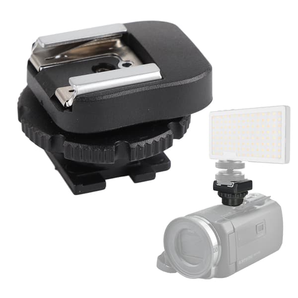 Blixtskoadapter för videokamera, svart ABS CSM-3
