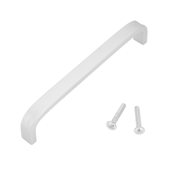 Aluminiumlegering Silver Solid Skåpshandtag Enkel Stil Möbel Dörrtillbehör (192mm)