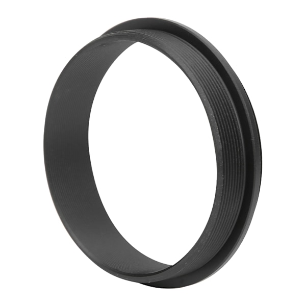 M48&#8209;M48 Han til Han Adapter Ring Aluminium Legering Sort 48mm Gevindstigning 0.75mm Tilbehør