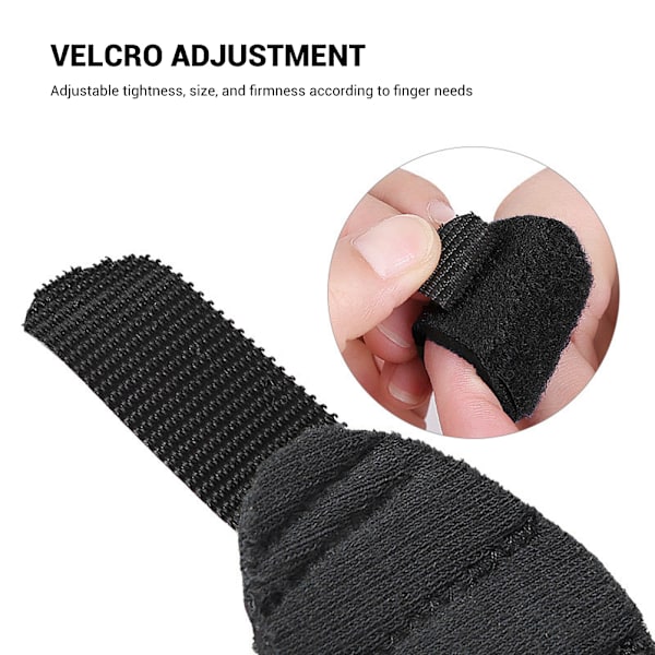 3D Andningsbart Tyg Finger Splint Finger Stabilisator Stöd Wrap Rätare