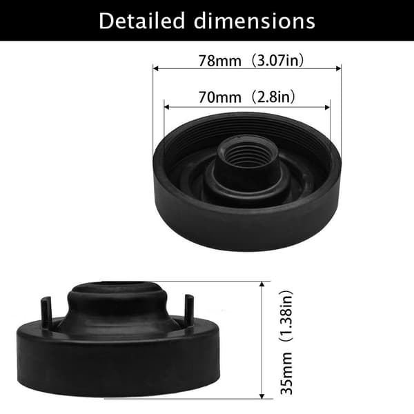H4 pölysuoja LED-ajovalojen muunnossarja 70mm vedenpitävä suojus