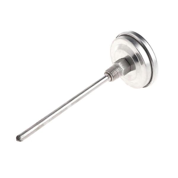 Kompakt bimetallisk termometer 50/100/150/200/300 ℃ termometer i rustfrit stål 1/4PT-forbindelse bruges til rørledninger 300 degrees