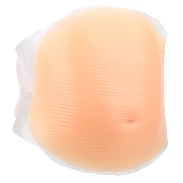 Falsk graviditetsmave Silikone Kunstig Gravid Mave Fotografi Rekvisitter med Stropper 2-4 måneder