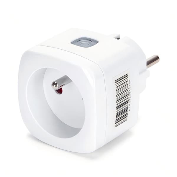 Smart WiFi-kontakt (fransk typ E), 1-i-1-adapter, fjärrkontroll via app, timer