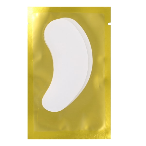 50 par/set Ögonfransförlängning Hydrogel Under Eye Gel Luddfritt Pad Patch Sticker Tejp Guld