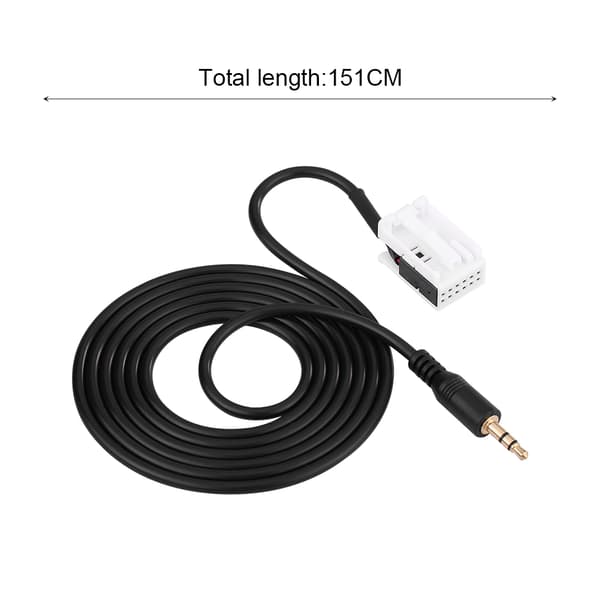 Auton 3,5 mm uros-audio-AUX-tuloadapterikaapeli Mercedes /Benz W203 C -luokkaan