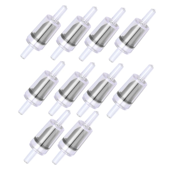 10 st Backventil 4mm PP Luftpump Akvarium 1-vägs Vattenstopp Backventil för Akvarium Svart