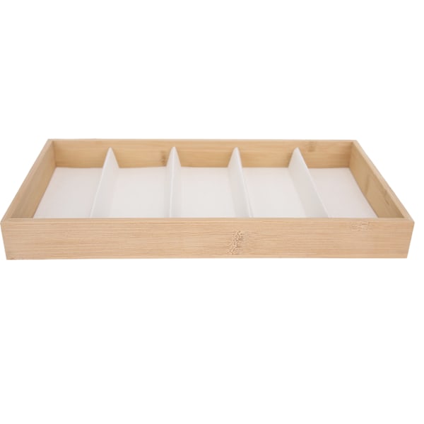 5 Fack Glasögon Förvaringslåda Träskydd Solglasögon Displayfodral Smyckesorganisatör Beige