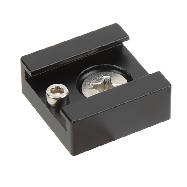 Cold Shoe Mount Adapter med 1/4in skrue til kamerabur lommelygte monitor mikrofon