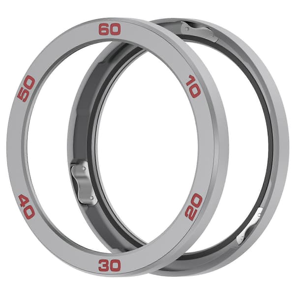 【03】Typ C för Nothing CMF Watch Pro 2 Klockram med skärmskydd Klockram Metallringskydd Silver/Red