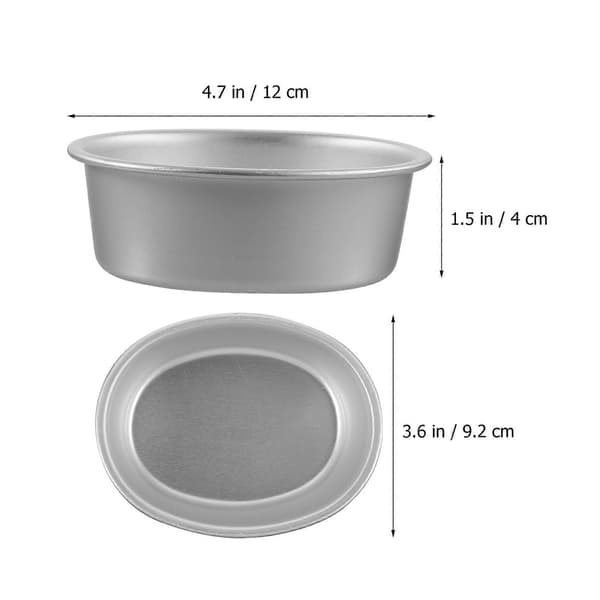 st kageforme non-stick ovale kageforme aluminiumslegering kageforme