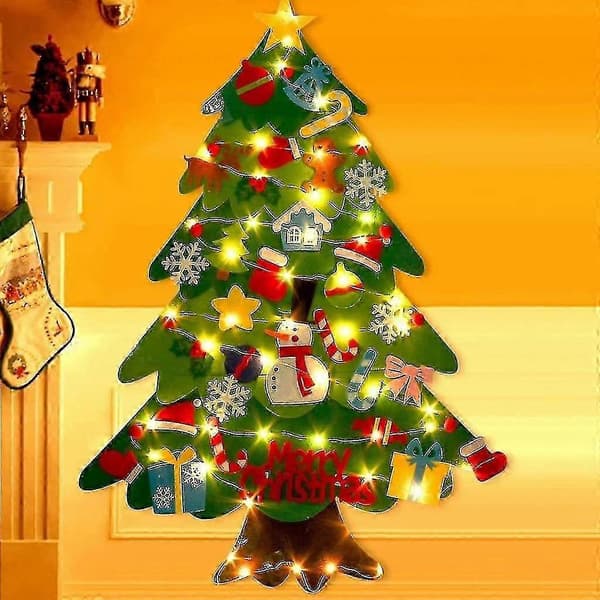 Julgran i filt, DIY julgran DIY julkit hängande replika för barn julklapp