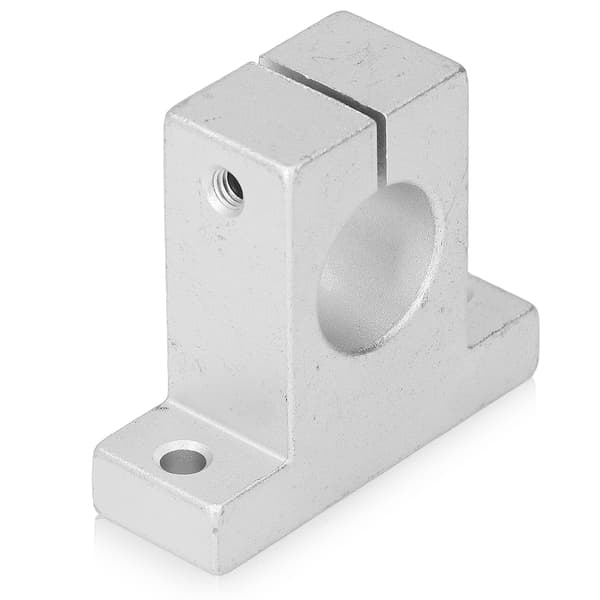 4 stk. Lineær skinnesupport, vertikalt aluminiumslegeringssæt til 25 mm stangaksel SK25
